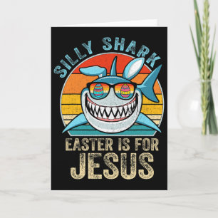 Christenen Shirt Retro Dwaas Haaien T-shirt Pasen  Kaart