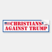 Christenen tegen Trump Bumpersticker (Voorkant)