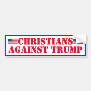 Christenen tegen Trump Bumpersticker