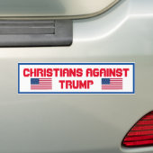 Christenen tegen Trump Bumpersticker (Op auto)
