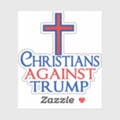 Christenen tegen Trump-laptop Sticker (Vel)