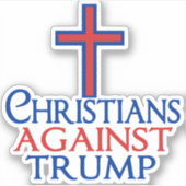 Christenen tegen Trump-laptop Sticker (Voorkant)