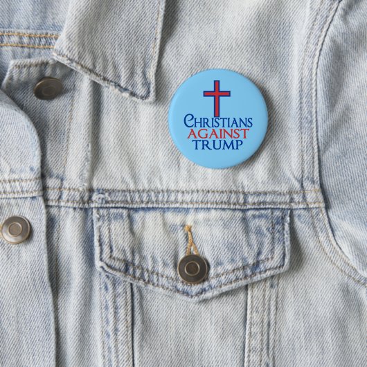 Christenen tegen Trump Ronde Button 5,7 Cm (In situ)