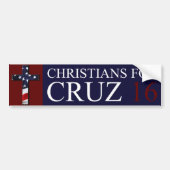 Christenen voor de Cruz 2016 bumpersticker (Voorkant)