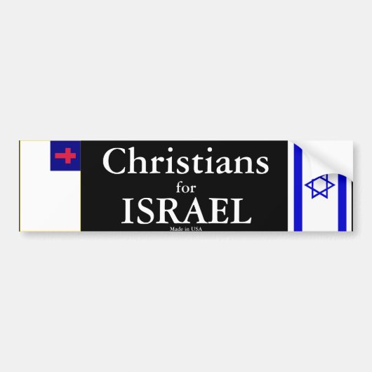 Christenen voor de ISRAEL-Bumpersticker Bumpersticker (Voorkant)