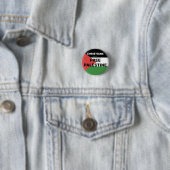 CHRISTENEN VOOR EEN GRATIS PALESTIJNSE VLAG ROOD Z RONDE BUTTON 3,2 CM (In situ)