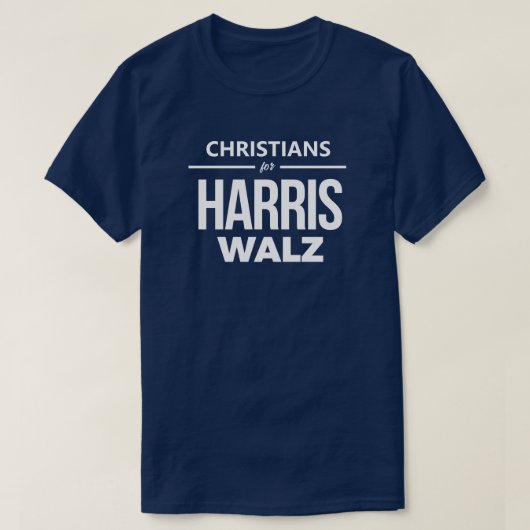 Christenen voor Harris Walz T-shirt (Design voorkant)