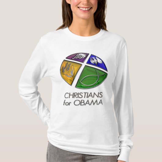 Christenen voor het Obama-shirt T-shirt (Voorkant)