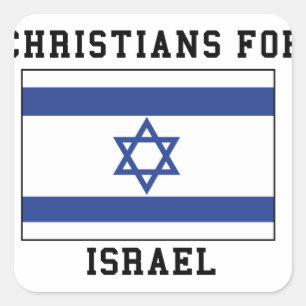 christenen voor Israël Vierkante Sticker