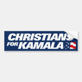 Christenen voor Kamala 2024 Bumpersticker (Voorkant)