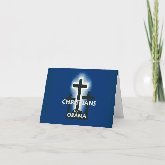 Christenen voor Obama Kaart (Voorkant)