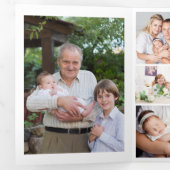 Christening 10 Foto Hartelijk dank Drieluik Kaart (Binnenzijde eerst)