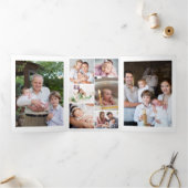 Christening 10 Foto Hartelijk dank Drieluik Kaart (Binnen)