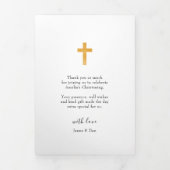 Christening 6 Foto Hartelijk dank Drieluik Kaart (Cover)