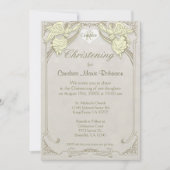 Christening | Angel Monogram Kaart (Voorkant)
