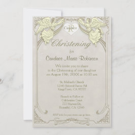 Christening | Angel Monogram Kaart