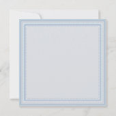 Christening Baptism Simple Script Blue Modern Aankondiging (Achterkant)