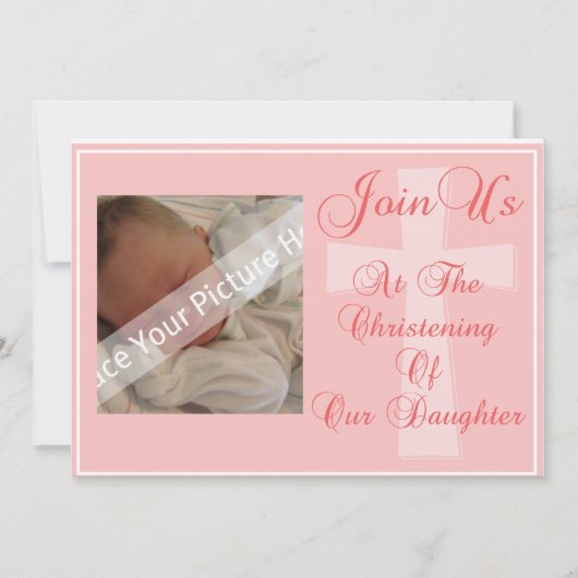 Christening/Baptism Uitnodiging tot dochter (Voorkant)