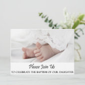 Christening/Baptism Uitnodiging tot dochter (Staand voorkant)