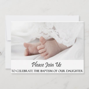 Christening/Baptism Uitnodiging tot dochter