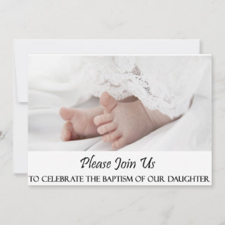 Christening/Baptism Uitnodiging tot dochter