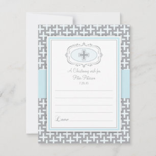Christening/Baptism Wish Card Kaart
