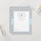 Christening/Baptism Wish Card Kaart (Voorkant / Achterkant in situ)