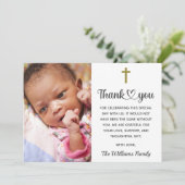 Christening Baptisme Communistische Christelijke R Bedankkaart (Staand voorkant)