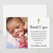 Christening Baptisme Communistische Christelijke R Bedankkaart (Voorkant / Achterkant)