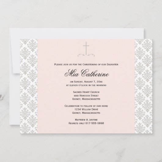 Christening / Baptisme Uitnodiging - Personalisere (Voorkant)