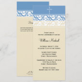 Christening / Baptisme Uitnodiging - Personalisere (Voorkant / Achterkant)