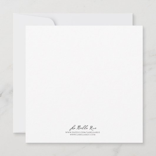 Christening / Baptisme Uitnodiging - Personalisere (Achterkant)