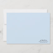 Christening / Baptisme Uitnodiging - Personalisere (Achterkant)