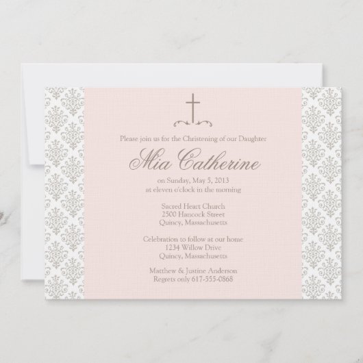 Christening / Baptisme Uitnodiging - Personalisere (Voorkant)