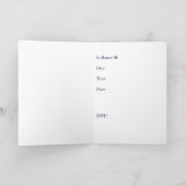 Christening/Baptisme Uitnodiging voor Baby Boy (Binnen)