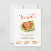 Christening bedankt je chestnut aangepaste foto (Voorkant)