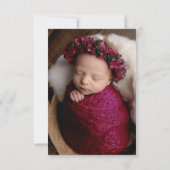 Christening bedankt je chestnut aangepaste foto (Achterkant)