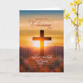 Christening Blessings Christelijk Kruis en Ephesia Kaart