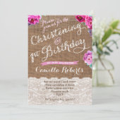 Christening en 1e verjaardag Herfst Kaarten van de (Staand voorkant)