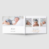 Christening foto modern jongetje elegant gastenboek (Volledig)