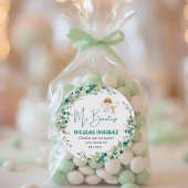 Christening geeft de voorkeur aan Schattigee Boy A Ronde Sticker