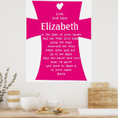Christening Gift- Specialized Prayer Poster GIRL (Keuken)