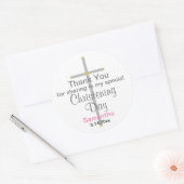 Christening Girl Hartelijk dank voor Stickers (Envelop)