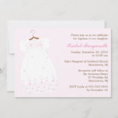 Christening Gown Baby Girl Baptism Kaart (Voorkant)