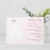 Christening Gown Baby Girl Baptism Kaart (Staand voorkant)