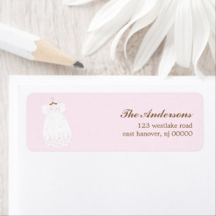Christening Gown Baptism Labels