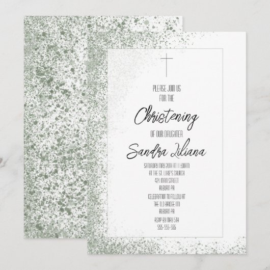 Christening Kaart (Voorkant / Achterkant)