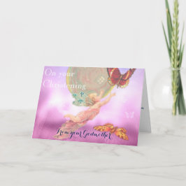 Christening-kaart van Godmoeder Godparent Kaart