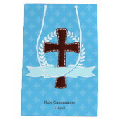 Christening * Kies achtergrondkleur Medium Cadeauzakje (Achterkant)