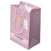 Christening * Kies achtergrondkleur Medium Cadeauzakje (Achterkant Gekanteld)
